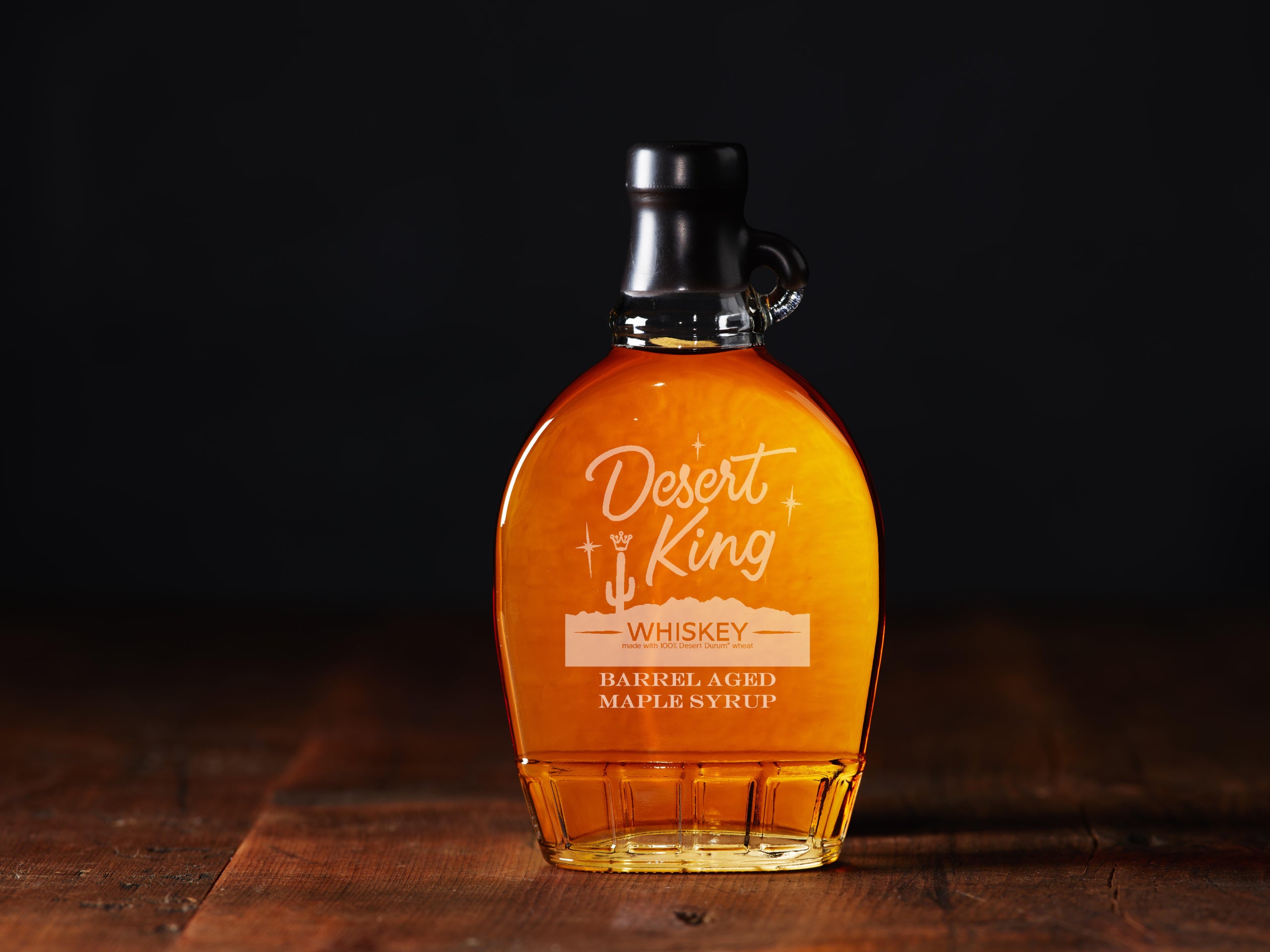 Desert King Whiskey Barrel Aged Maple Syrup Burton's Maplewood Farm